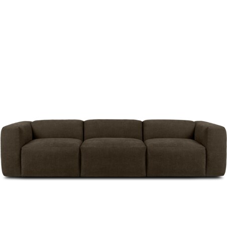 KONSIMO BUFFO 3-osobowa sofa z wyjątkowo miękkim i wygodnym siedziskiem, kolor brązowy