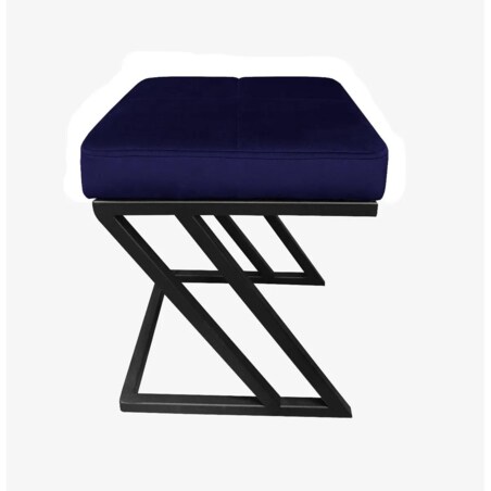 Pufa ZAZU MG VELVET granatowa