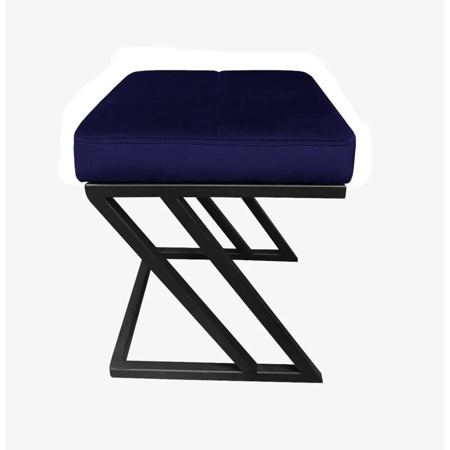 Pufa ZAZU MG VELVET granatowa