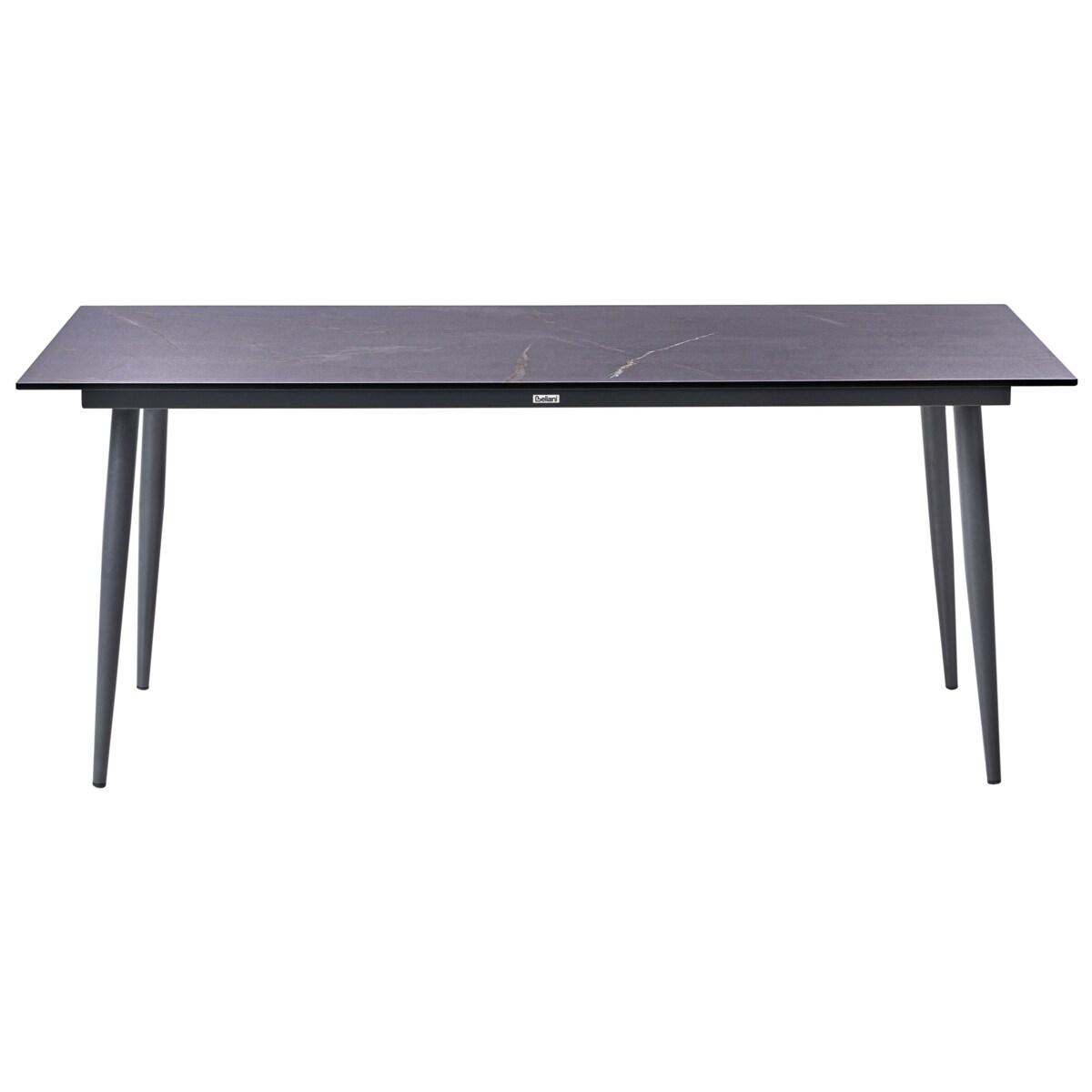 Stół ogrodowy TOLENTINO 180 cm 90 cm Efekt marmuru Szary marmur