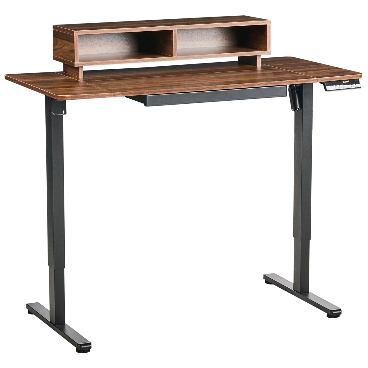 Biurko regulowane elektrycznie LUCAMA Brązowy/ czarny 120 cm 60 cm Z portem USB