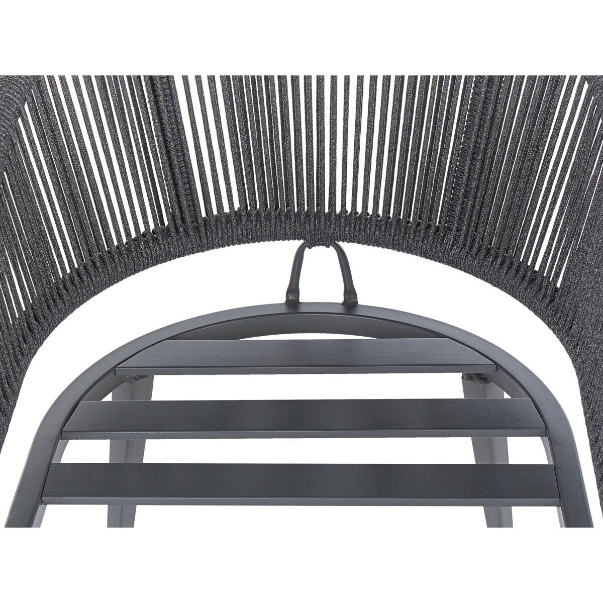 Zestaw ogrodowy dla 4 osób MILETO z poduszkami Metal Szary