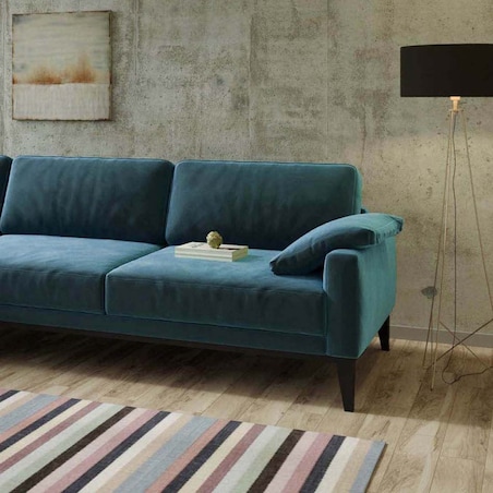 Sofa narożna Musso - ciemnogranatowa