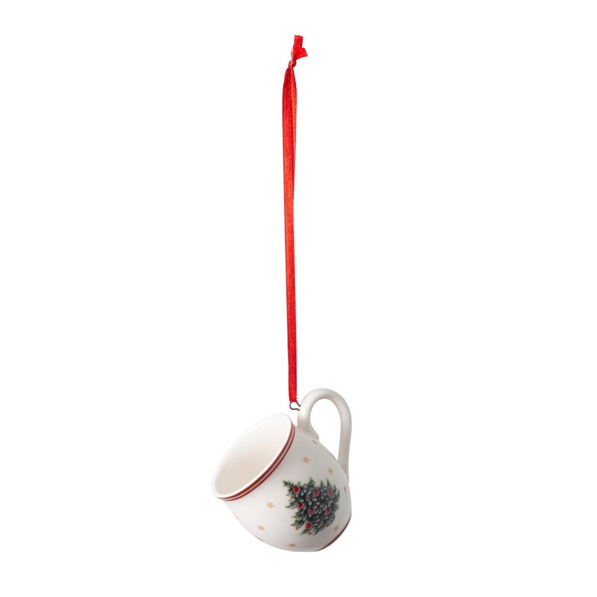 Ozdoby choinkowe, naczynia (3 szt., biało-czerwone) Toy‘s Delight Decoration, Villeroy & Boch