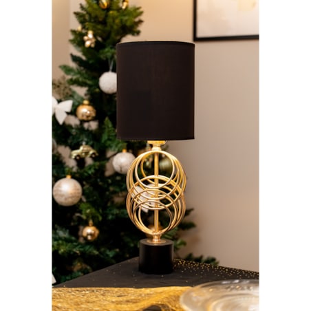 Lampa stołowa ze złotym zdobieniem 58,5x20x20 cm COLICA