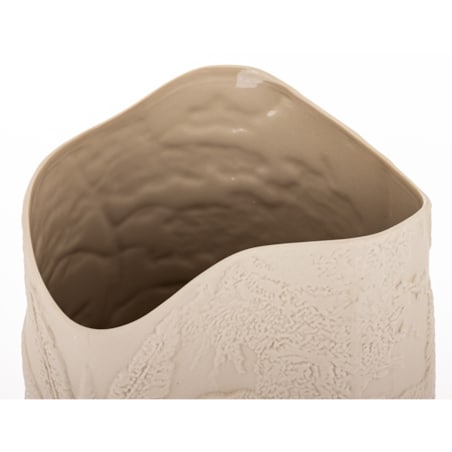 Wazon porcelanowy 36x19x16 cm MELINDA beżowa