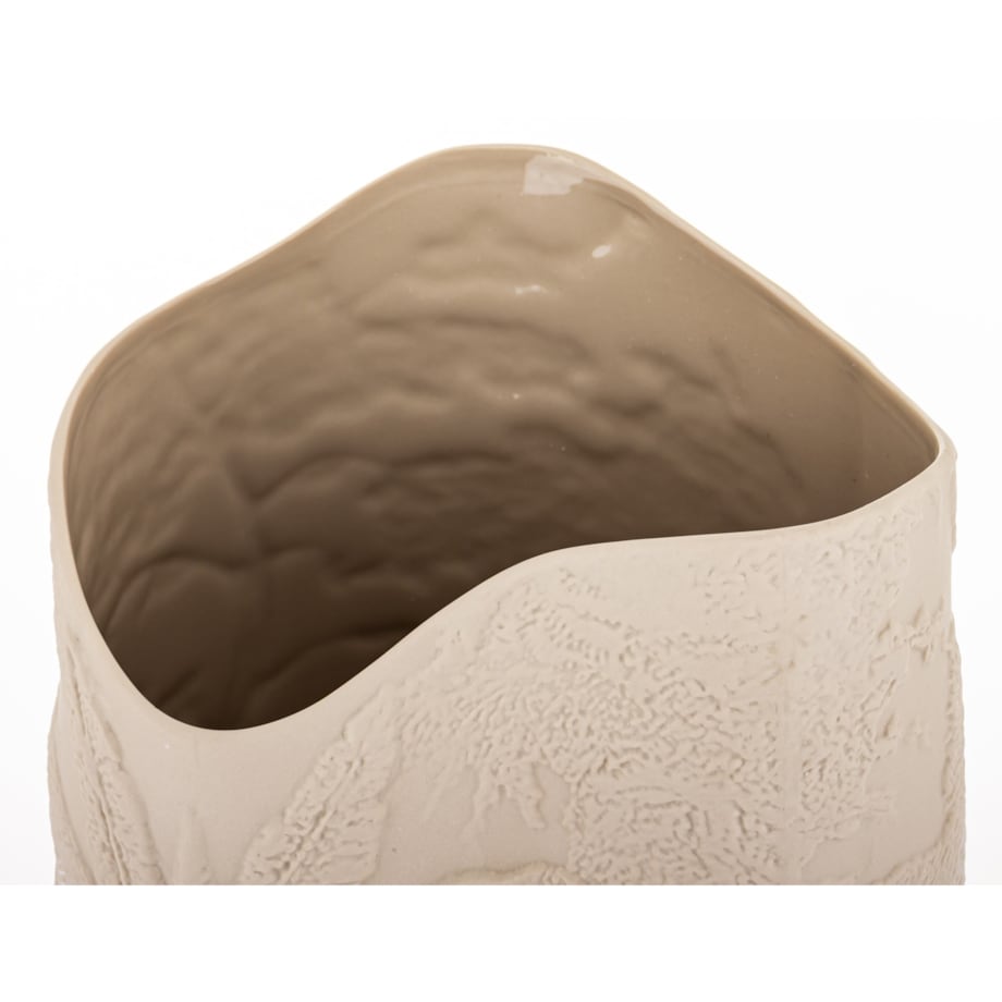 Wazon porcelanowy 36x19x16 cm MELINDA beżowa