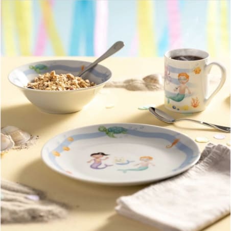 Zestaw 3cz naczyń dla dzieci morze BAMBINI AVVENTURA - Leonardo