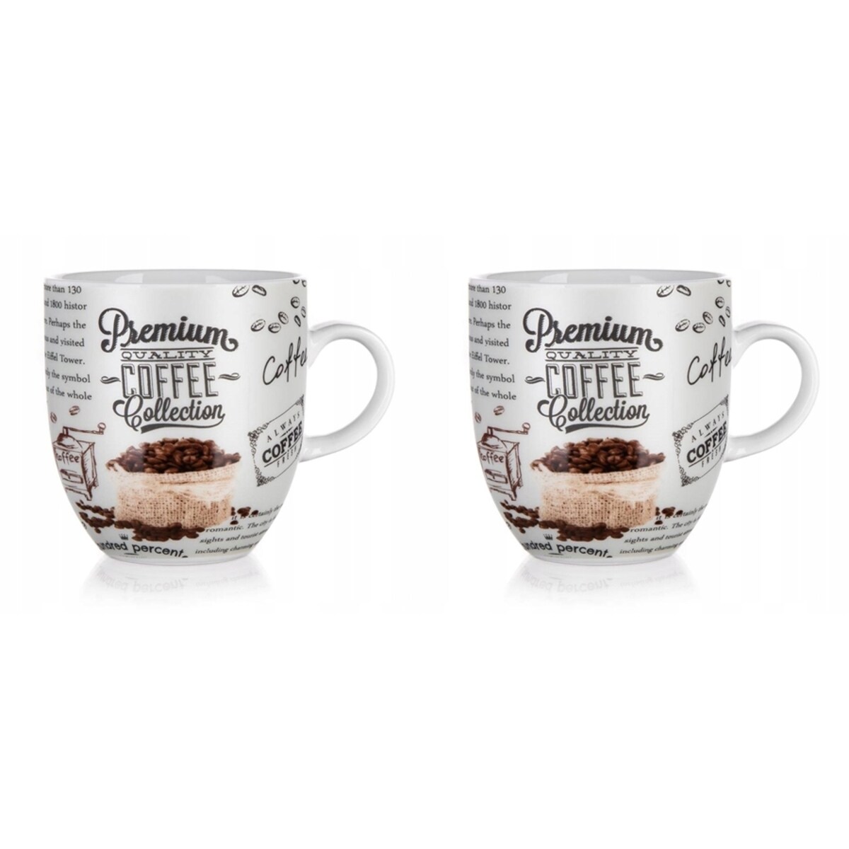 2x FILIŻANKA KUBEK 280 ml na kawę napoje ceramika