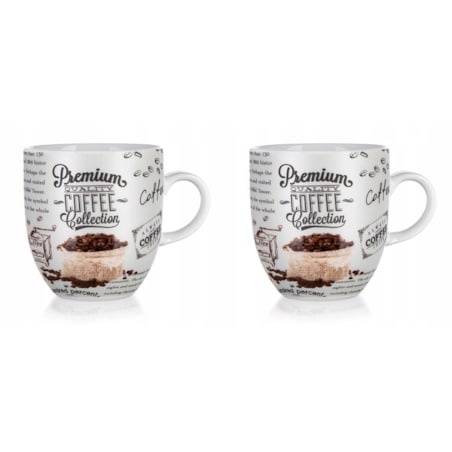 2x FILIŻANKA KUBEK 280 ml na kawę napoje ceramika