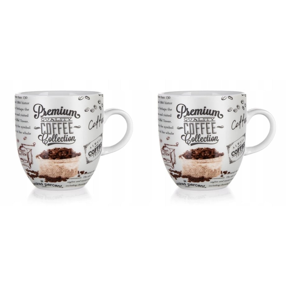 2x FILIŻANKA KUBEK 280 ml na kawę napoje ceramika