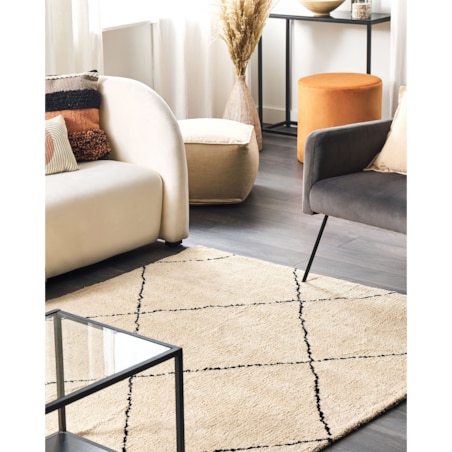 Dywan 160 x 230 cm beżowy MUTKI