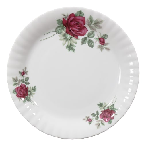 Talerz płytki 24 cm Iwona Bordowa Róża B826