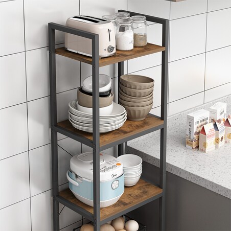 Regał na książki drabinka wysoki szafka loft metalowa industrialny 154 cm