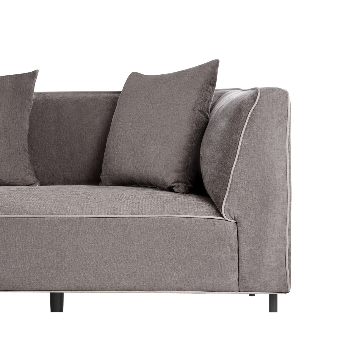 Narożnik dla 3 osób SATER Szenil Beżowoszary Prawostronny