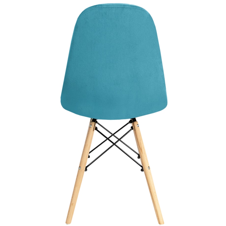 Krzesło Tapicerowane Welurowe Do Jadalni Salonu Pikowane Skandynawskie