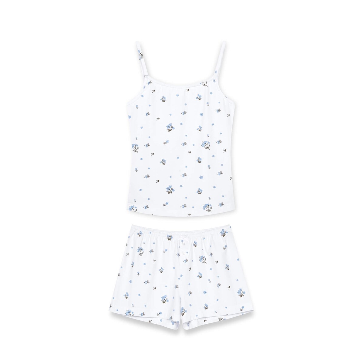 Piżama na ramiączkach Niezapominajki XS