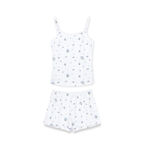Piżama na ramiączkach Niezapominajki XS