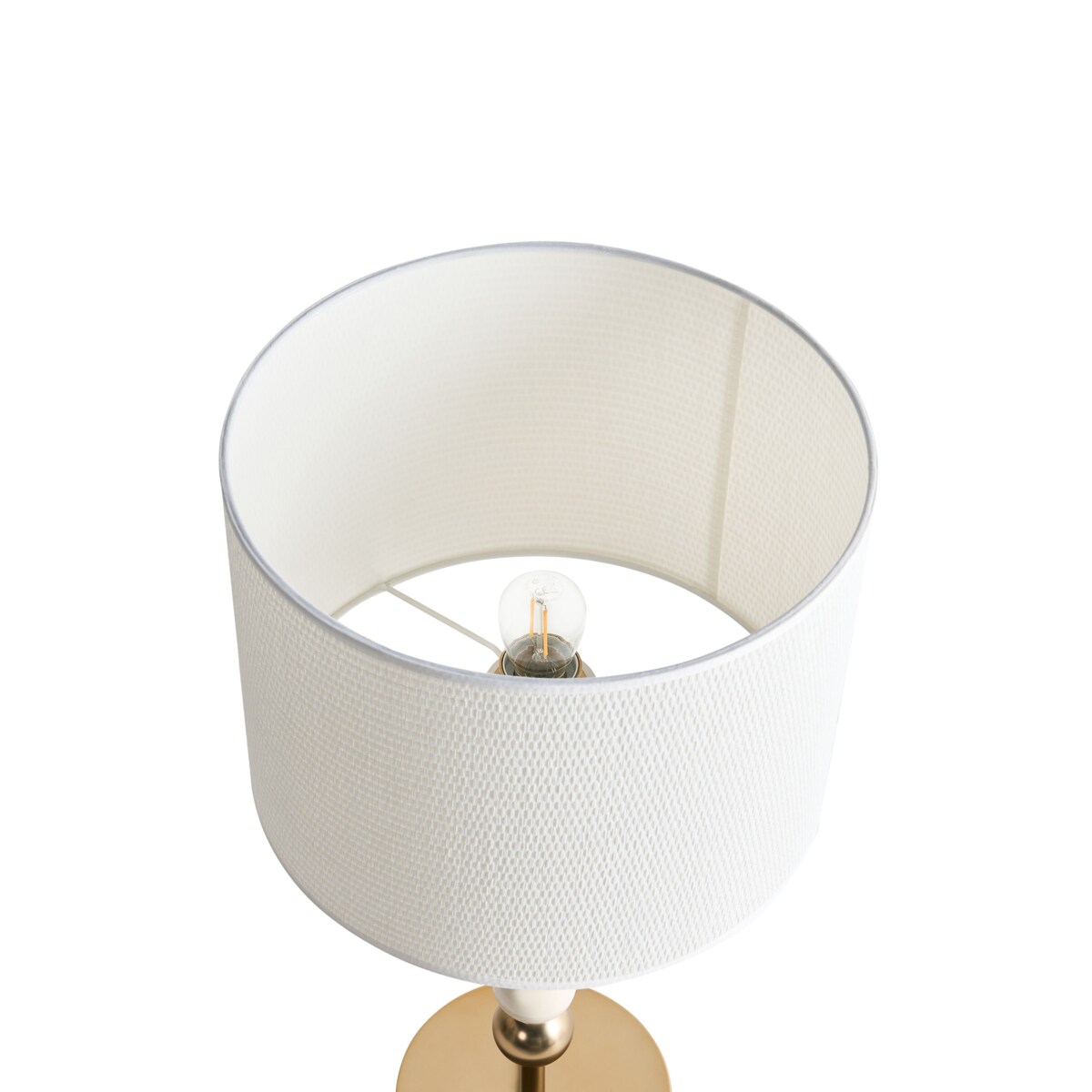 Lampa stołowa LOKY Metal Mosiężny/beżowy