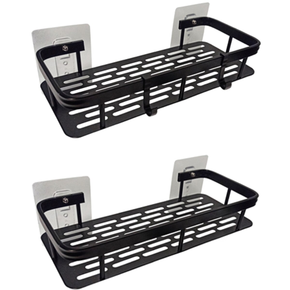 Półka Łazienkowa pod prysznic 2 Sztuki, Czarna