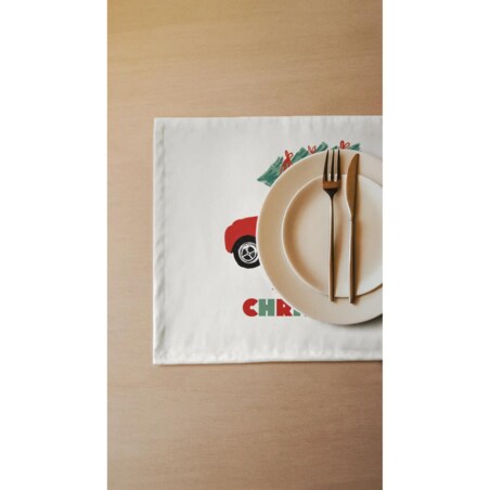 Podkładki świąteczne - Świąteczny samochód - Merry Christmas