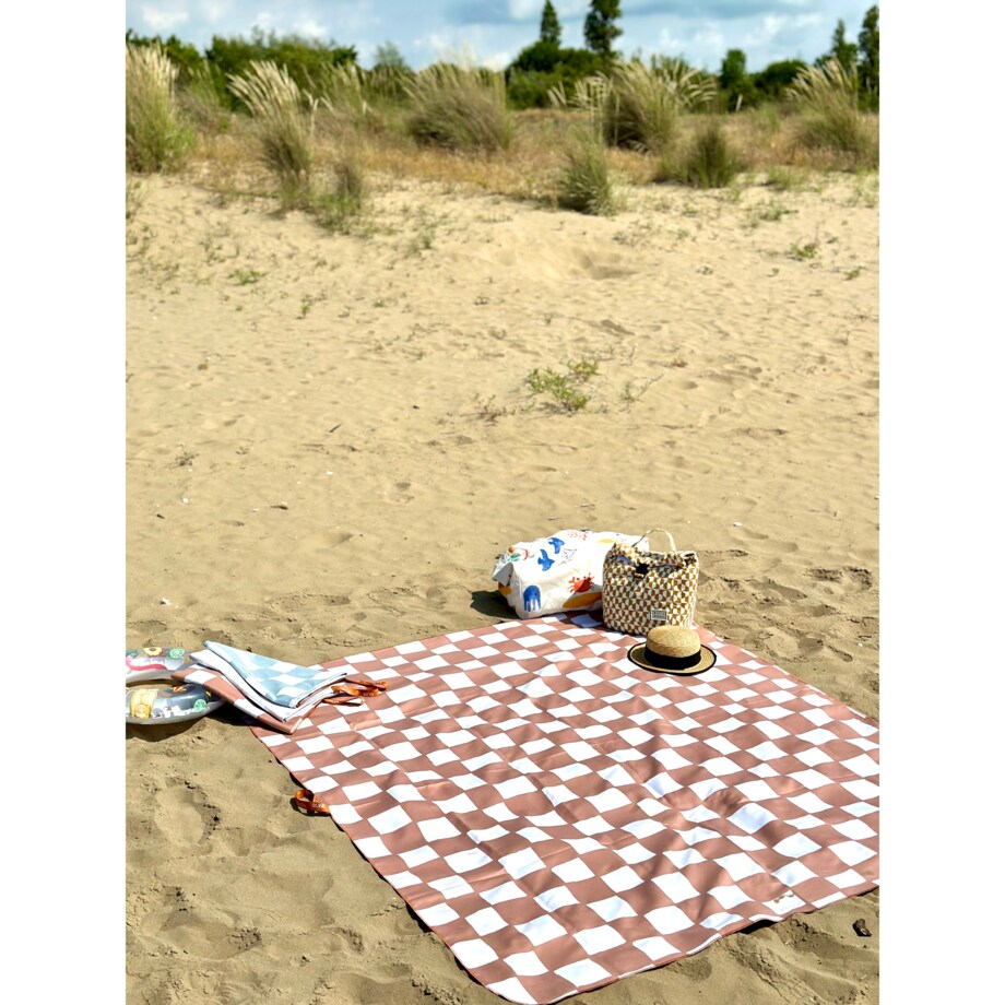 Ręcznik kąpielowy OLYA KIDS wzór CHESS TERRA XL 180x160cm