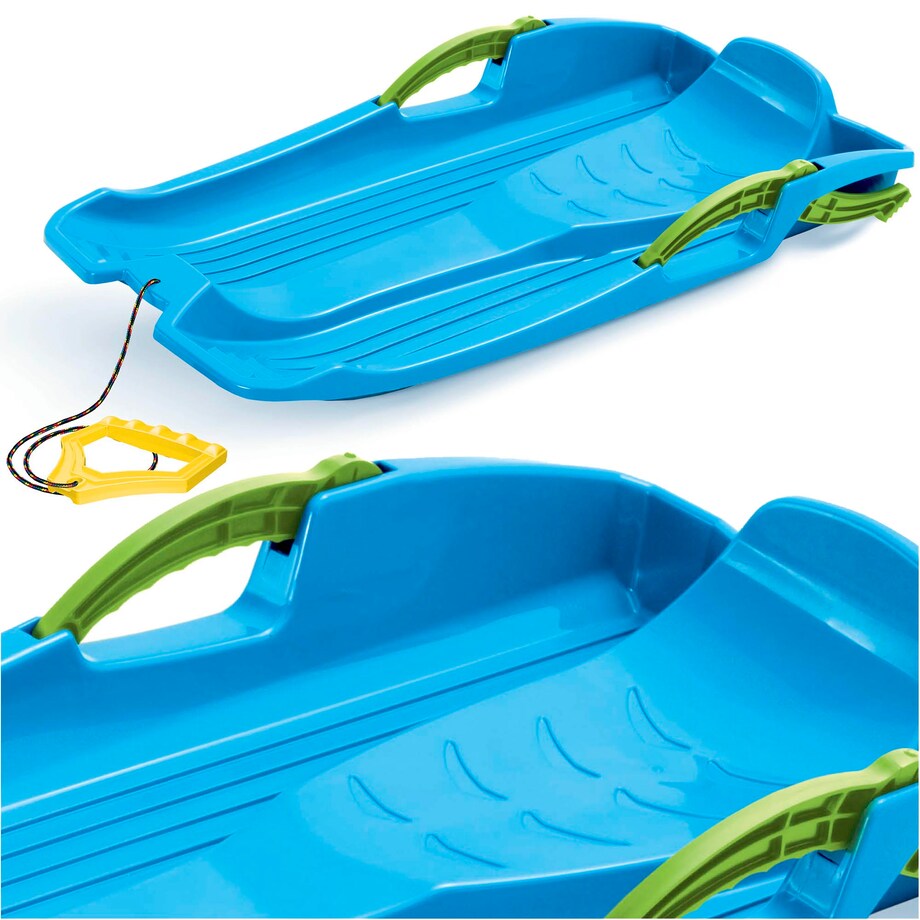 Sanki Bobslej Z Hamulcami Na Śnieg Hornet Ślizg Dla Dzieci Niebieskie