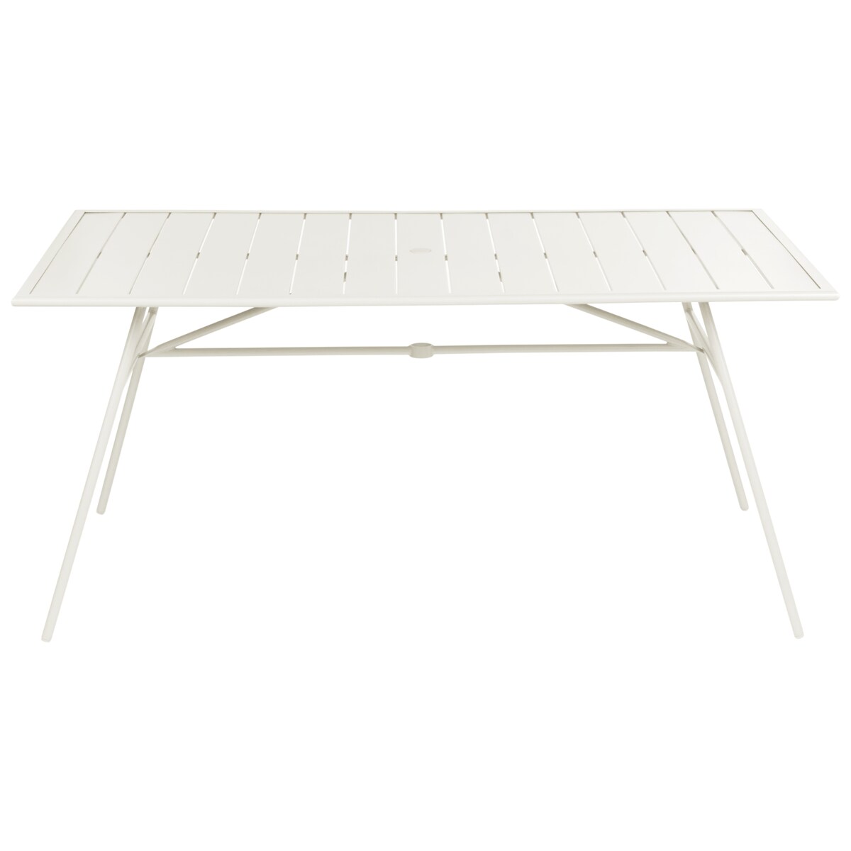 Stół ogrodowy TERENZO 160 cm 90 cm Metal Jasnobeżowy