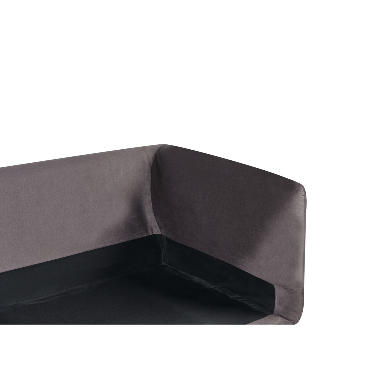 Sofa 3-osobowa welurowa beżowoszary BODUM