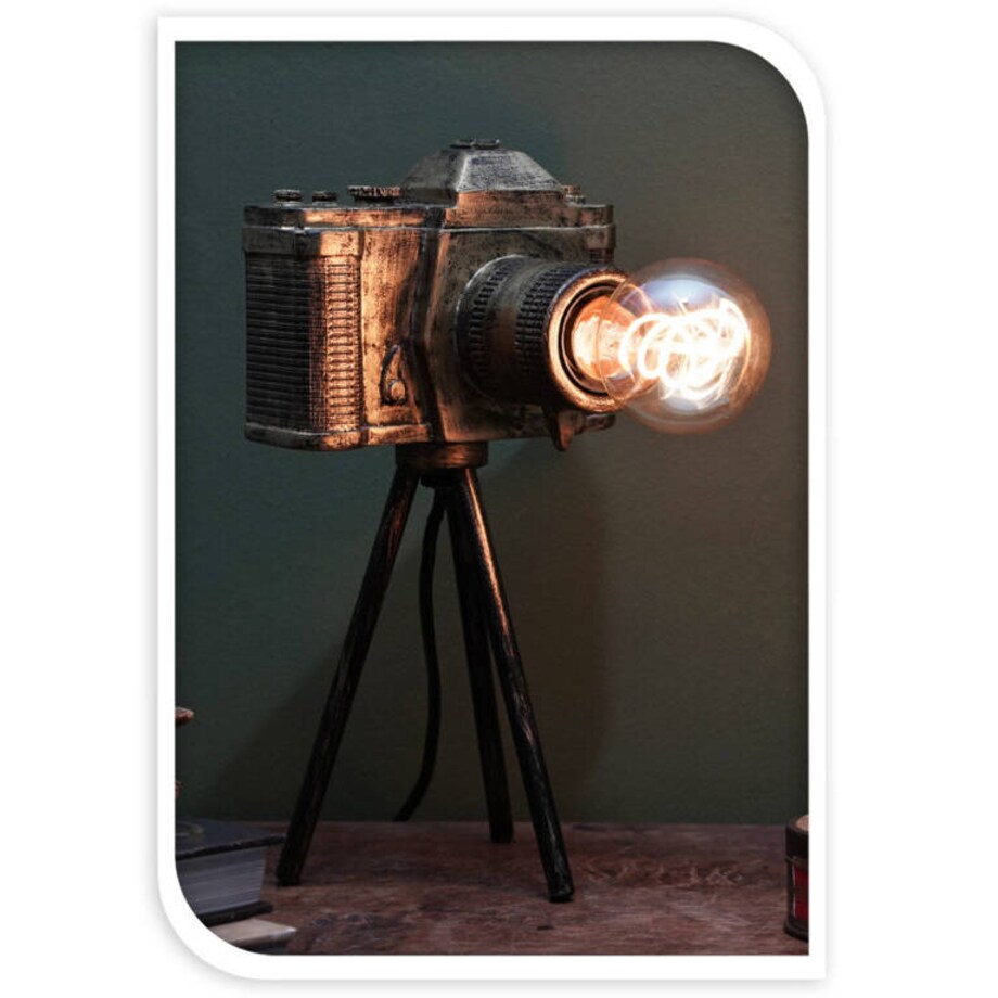 Lampa stołowa, industrialna Aparat fotograficzny, 27 cm
