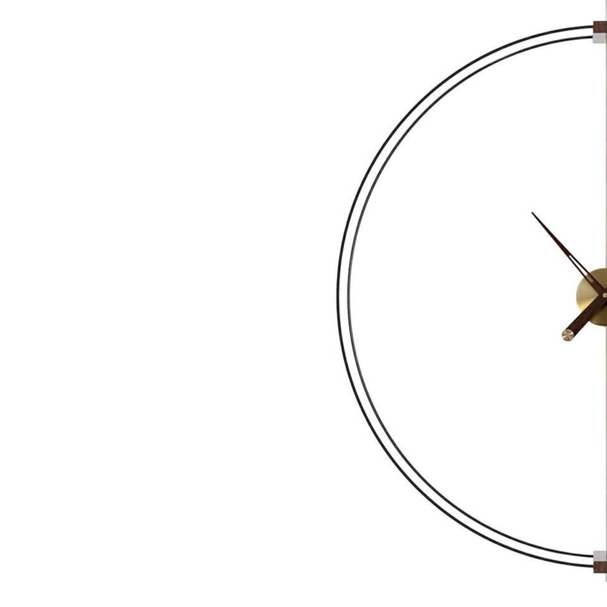 Ścienny zegar Doble Ring DW8211-60 metalowy mosiądz, King Home