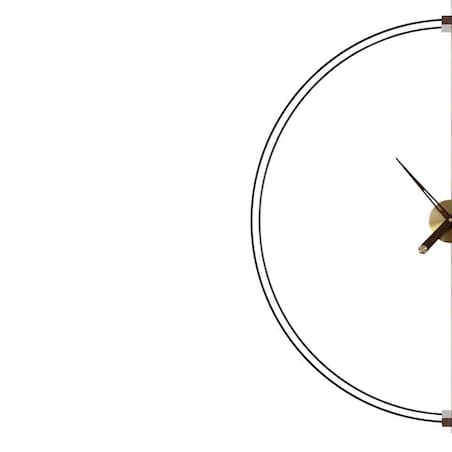 Ścienny zegar Doble Ring DW8211-60 metalowy mosiądz, King Home