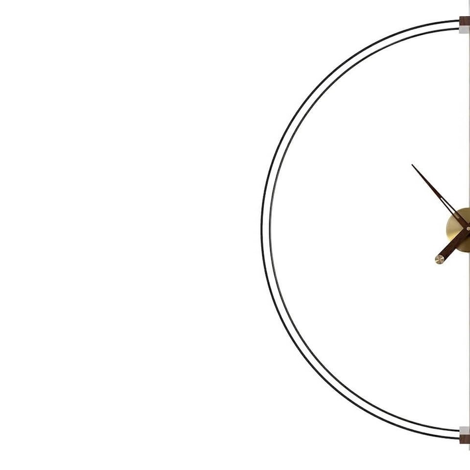 Ścienny zegar Doble Ring DW8211-60 metalowy mosiądz, King Home