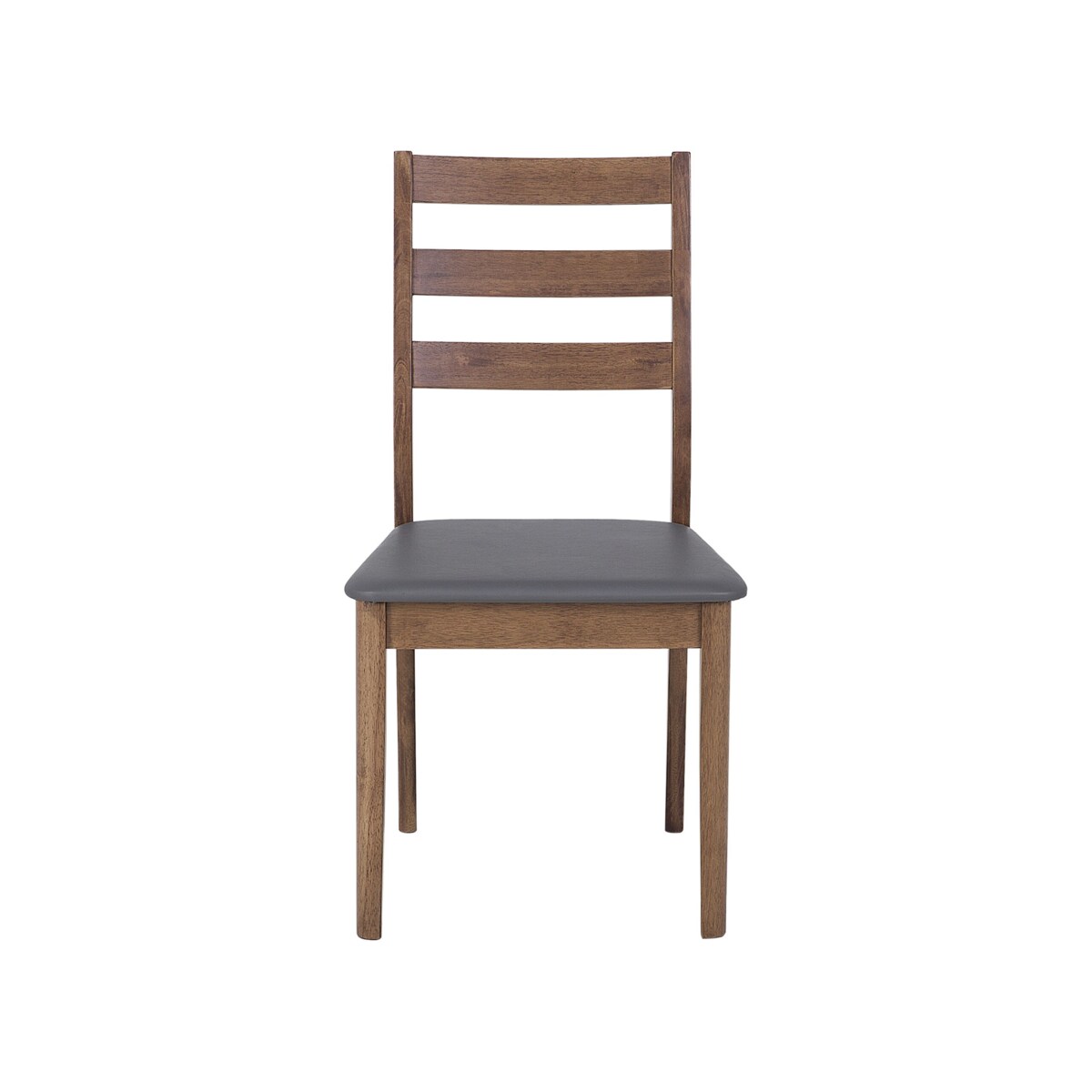 Zestaw do jadalni stół i 4 krzesła ciemne drewno z szarym MODESTO