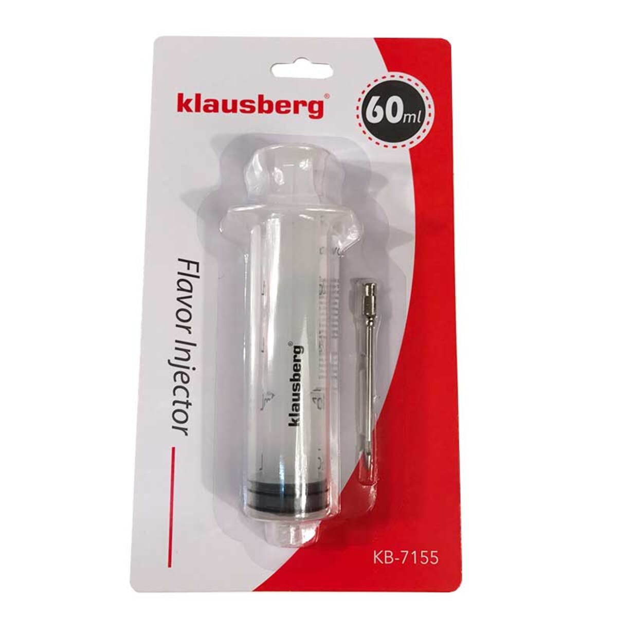 Strzykawka do peklowania marynowania mięsa mięs 60ml KLAUSBERG
