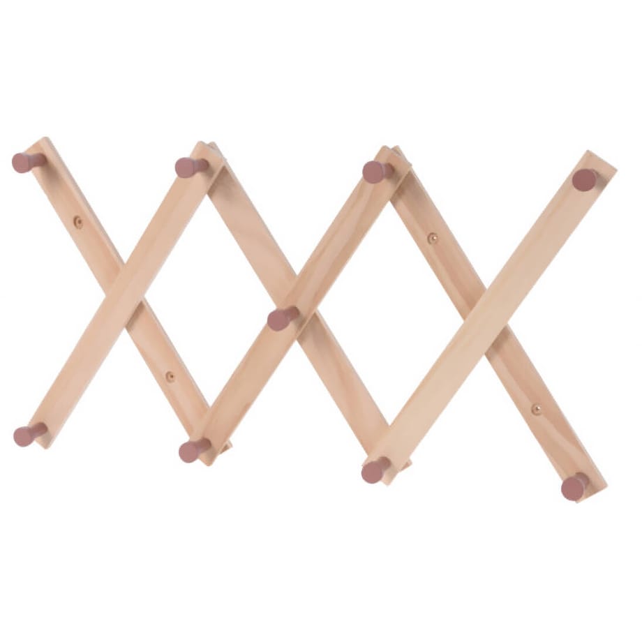 Wieszak na ubrania dla dzieci, z drewna sosnowego, 60 cm