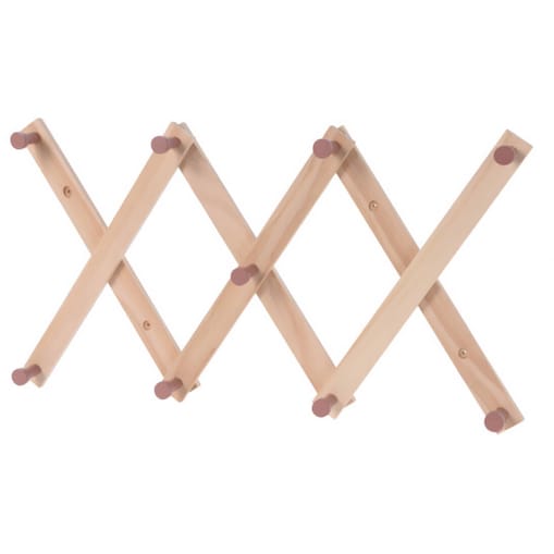 Wieszak na ubrania dla dzieci, z drewna sosnowego, 60 cm