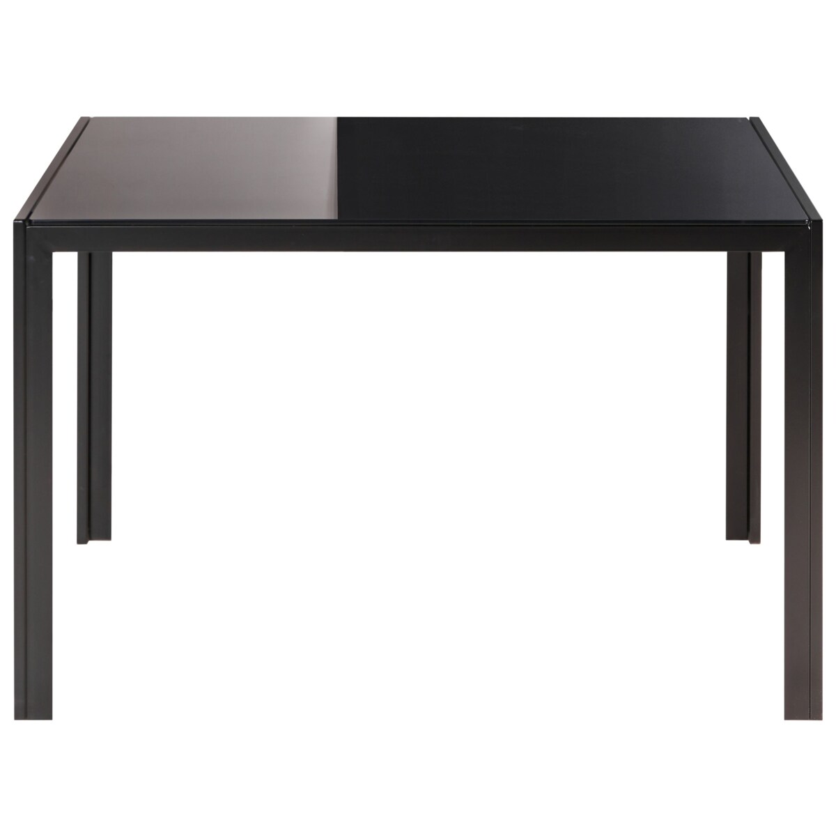 Stół do jadalni LAVOS Czarny 80 cm 120 cm Metal