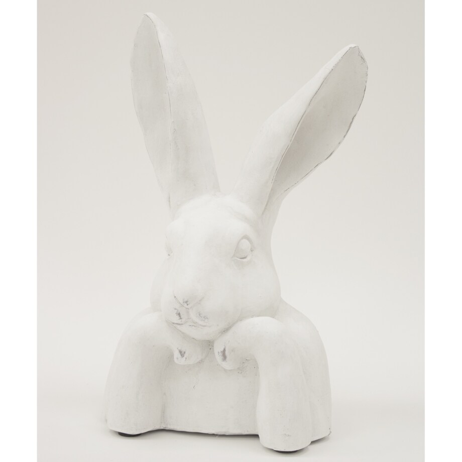 Figurka popiersie królika 37x21x17 cm TORACE-2 biały