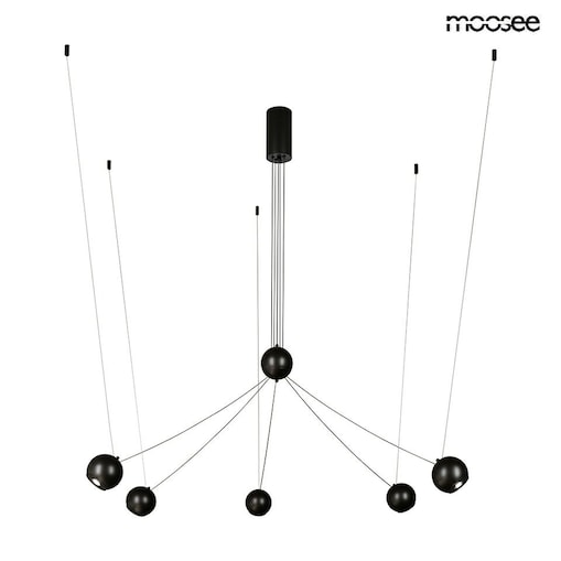 MOOSEE lampa wisząca OCTO 5 czarna