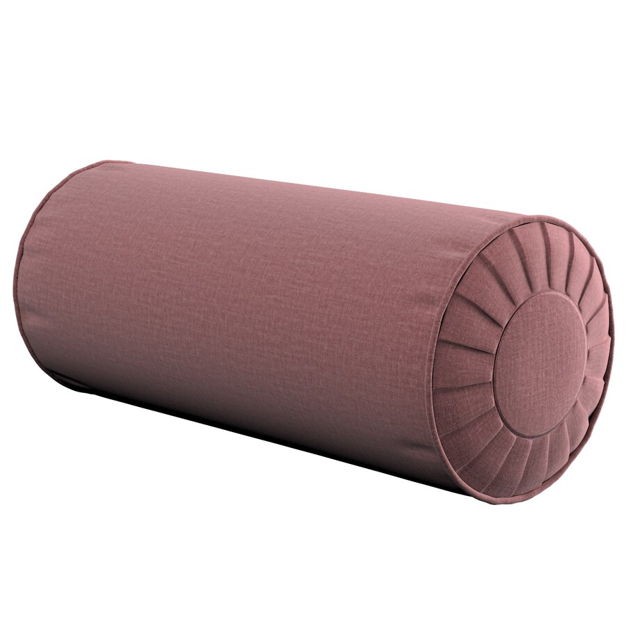 Poduszka wałek z zakładkami, jasna śliwka - welwet, Ø20 x 50 cm, Ingrid