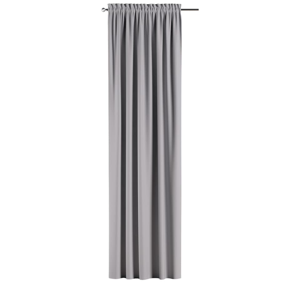 Zasłona na kanale z grzywką 1 szt. 130x260 ciepły szary