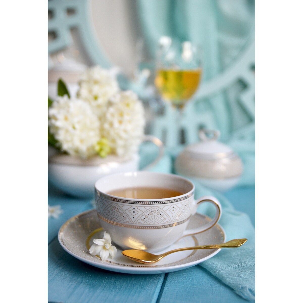 Garnitur do kawy dla 12 osób 40 el. Yvonne Lea Złota G620