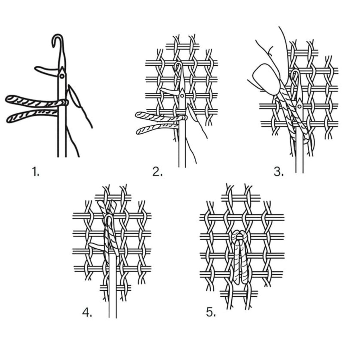 Szydełkowanie na kanwie - Poduszka Astry