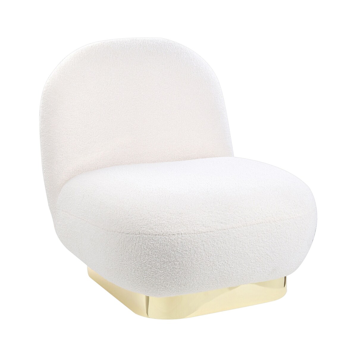 Fotel boucle biały LOVIISA