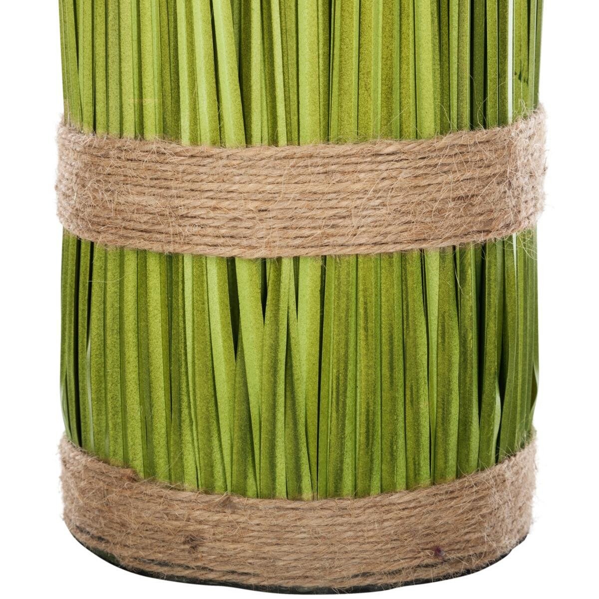 Sztuczne kwiaty do wazonu - trawa ozdobna z jutowym wiązaniem, 100 cm