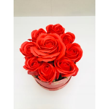 FLOWER BOX pudełko KWIATY Z MYDŁA płatki do kąpieli pachną na prezent róża