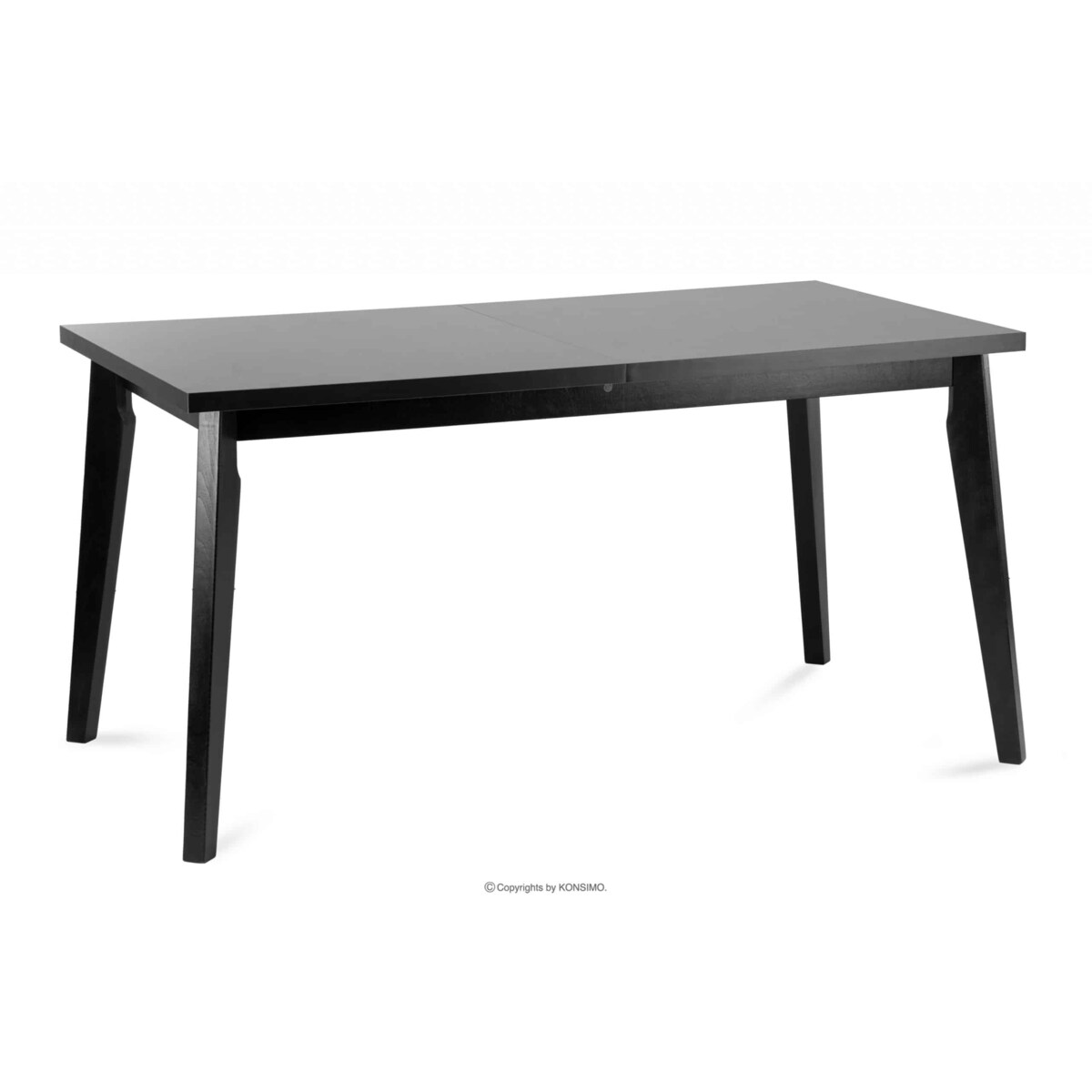 KONSIMO RHENA Stół w skandynawskim stylu rozkładany czarny
