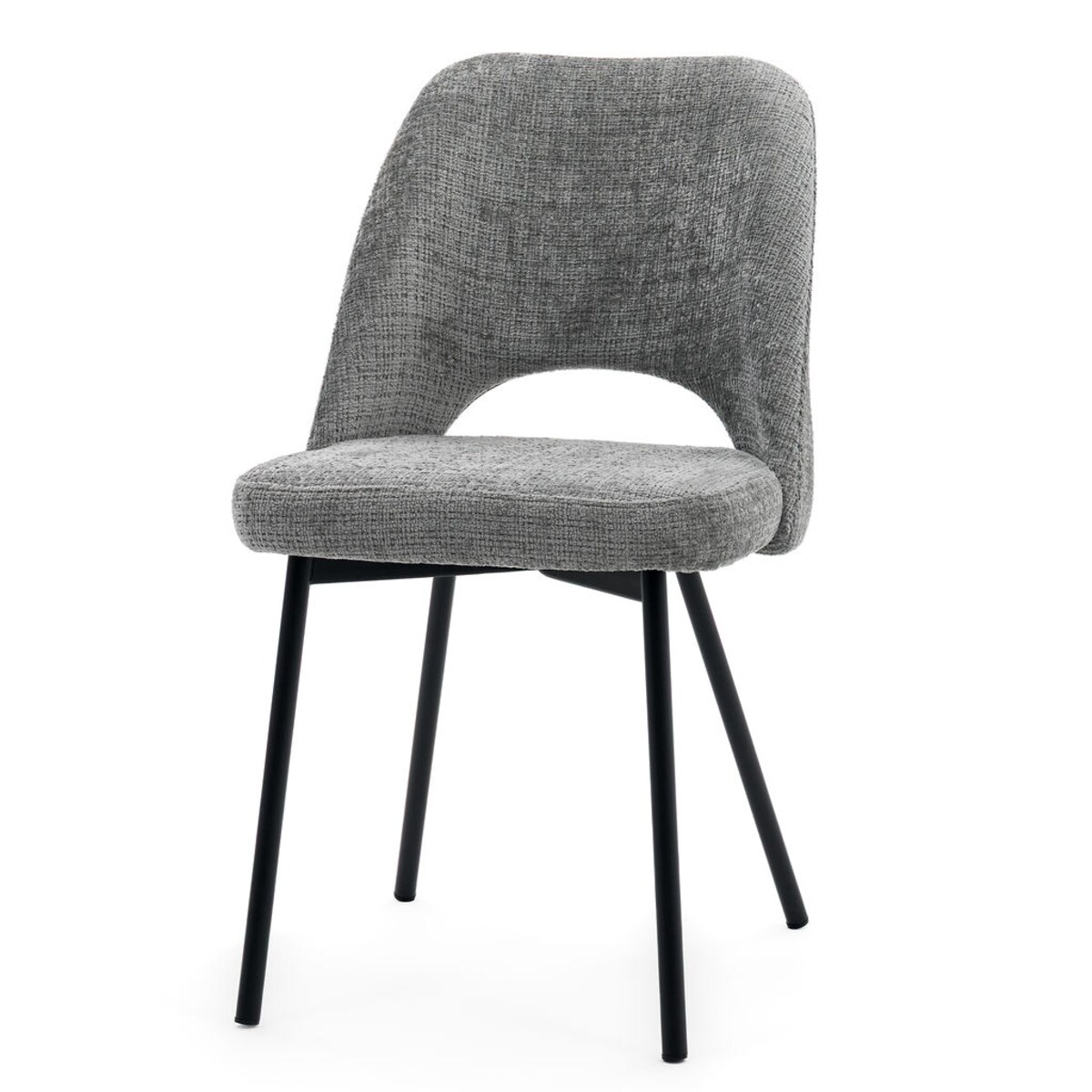 Krzesło tapicerowane MILO ciemny szary do salonu jadalni kuchni