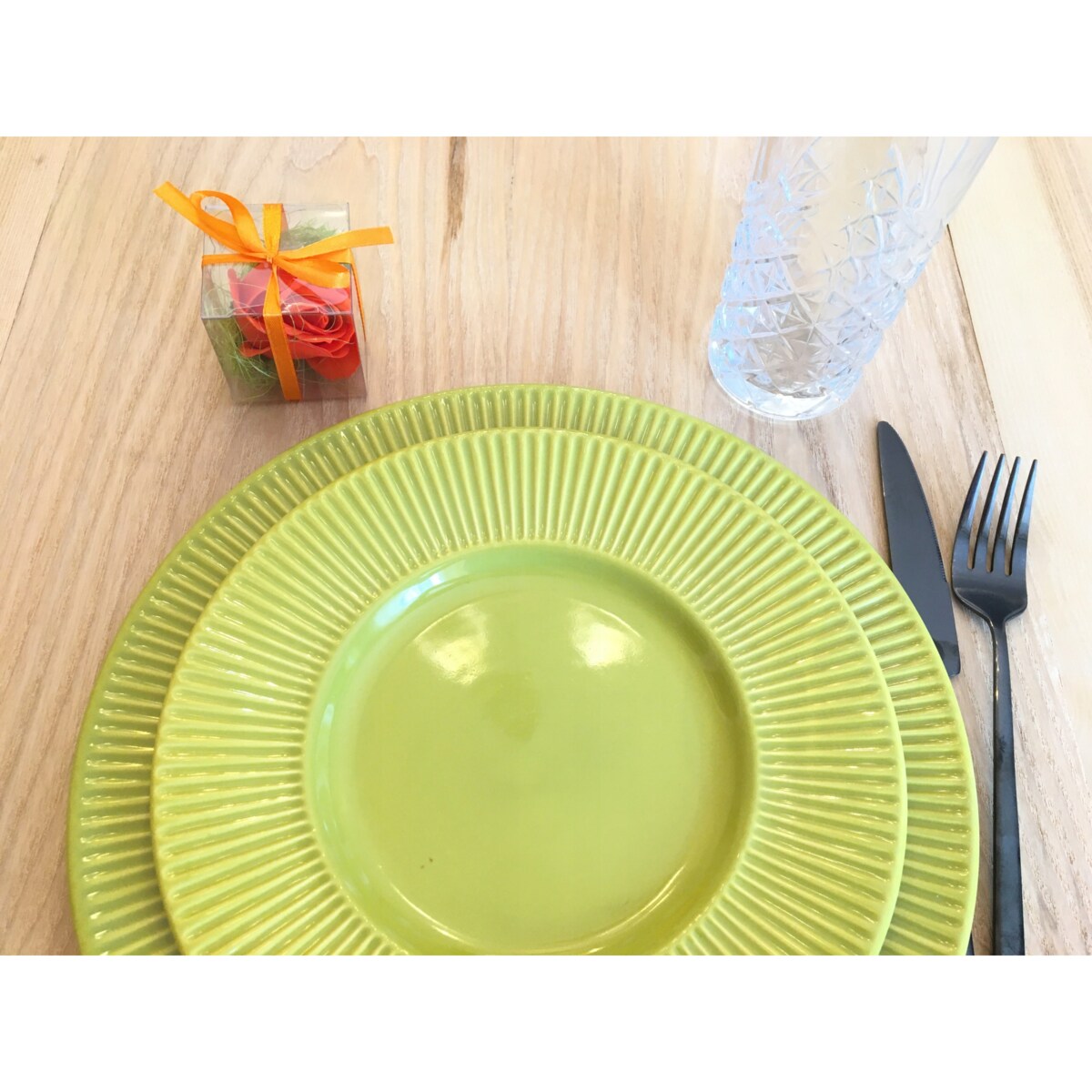 KWIAT MYDLANY w pudełku podziękowania upominek